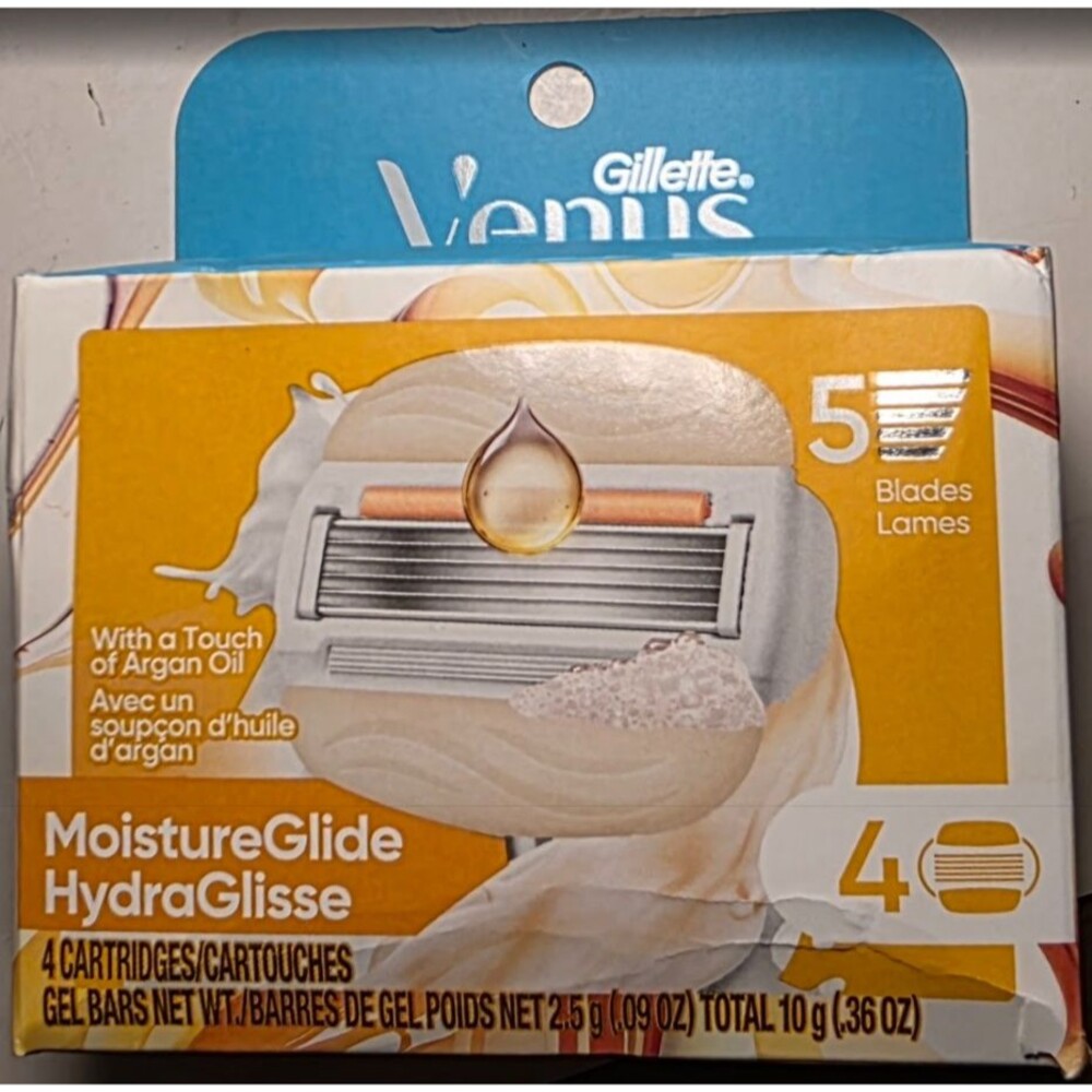 Gillette Venus MoistureGlide HydraGlisse 4 Cartridges NEW